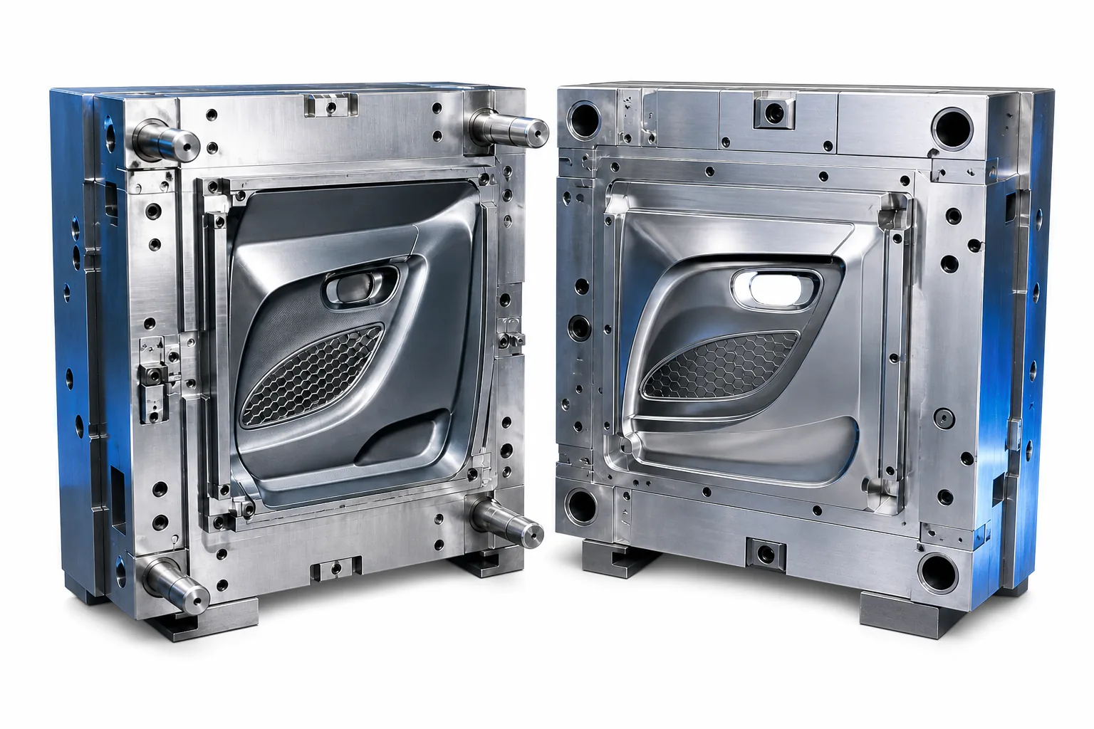 Finished automotive interior injection mold
