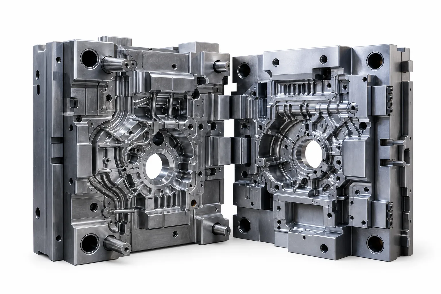 Finished automotive housing die-casting mold